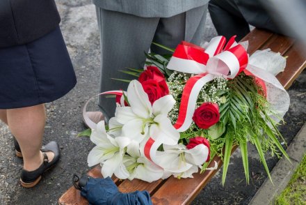 Uroczystość upamiętnienia mjra Adolfa Pilcha